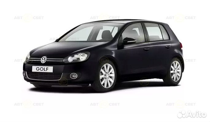 Стекло фары Volkswagen Golf 6 2008-2012