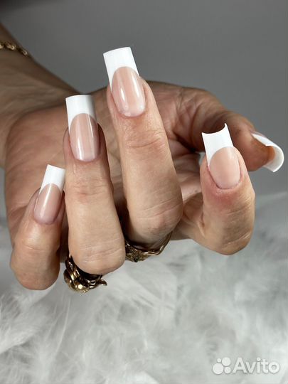 Маникюр выкладной френч/ модель