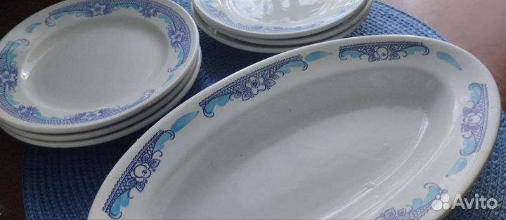 Набор селедочница и 7тарелок