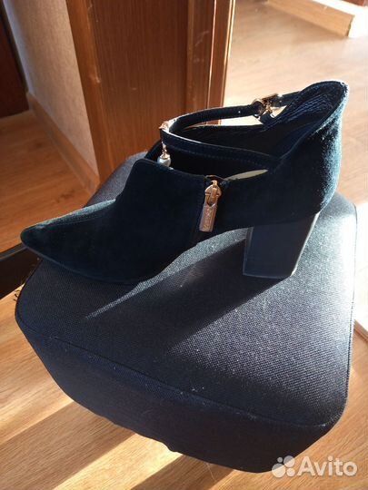 Ботильоны натуральная замша 39