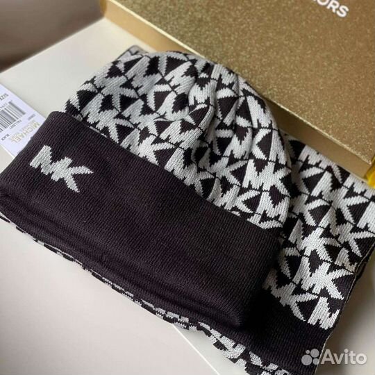 Женский Набор шапка шарф Michael Kors 2в1 оригинал