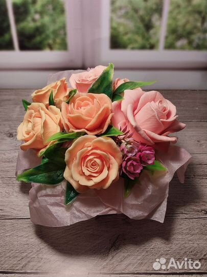 Мини-букет из мыла ручной работы