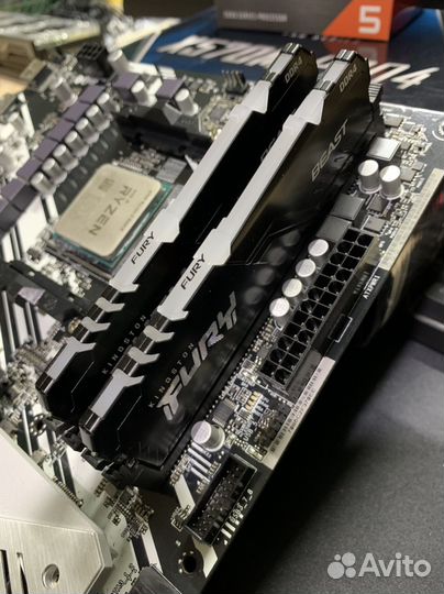 Комплект Ryzen 5 5600X + X570 + 32GB 3733mhz