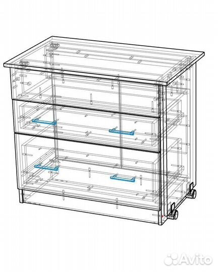 Комод с выдвижным столиком