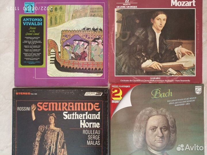 Виниловые пластинки (Bach, Beethoven, Mozart) и др
