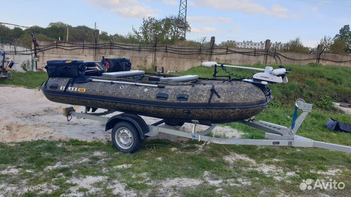 Пвх лодка solar 420 с мотором tohatsu 9.9 (18)