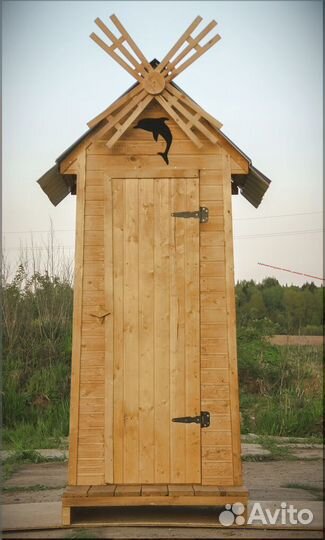Дачный туалет деревянный PRO876