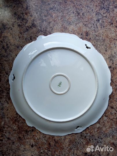 Блюдо старинное. Фарфор, Германия