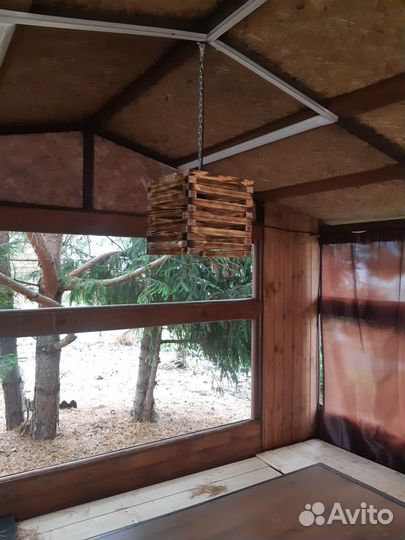 Светильник подвесной дерево