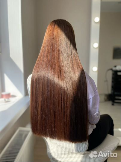 Кератиновое выпрямление