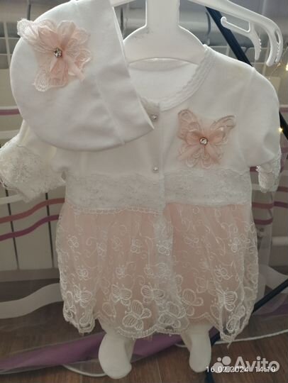 Платье для новорожденной девочки