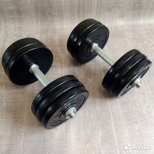 Штанга 39 кг и гантели по 19 кг. Новое