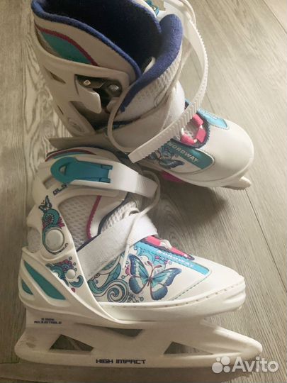 Коньки детские раздвижные nordway 26-30