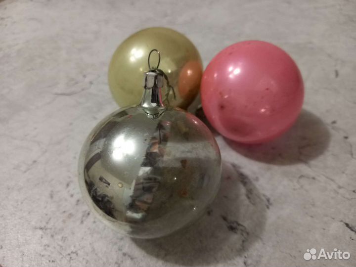 Елочные игрушки, винтаж, Глинка, СССР
