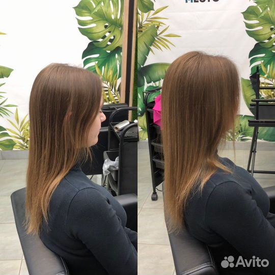 Модель на Бустап, прикорневой объем волос