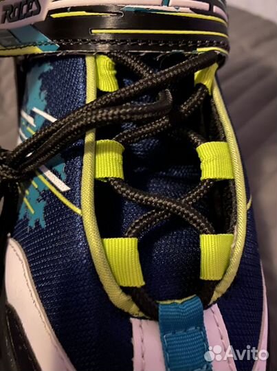 Коньки ледовые детские раздвижные, цвет тёмно-сини