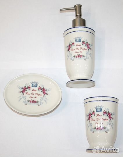 Дозаторы для ванной комнаты, керамика, мыльница
