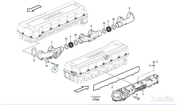 Винт фланцевый Volvo (Вольво) VOE21036398