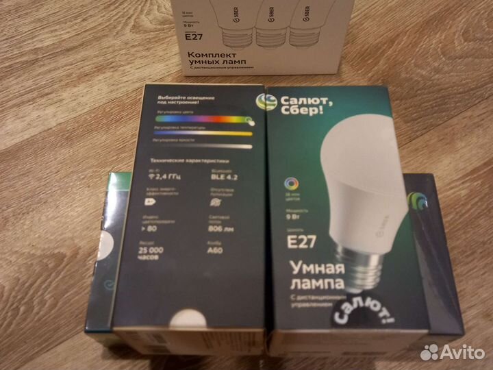 Умная лампочка сбер Wi-Fi RGB Яндекс Алиса новая