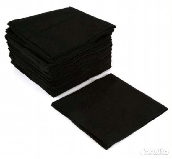 Полотенца 35х70 черные одноразовые