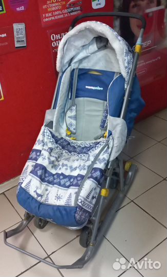 Детские санки коляска