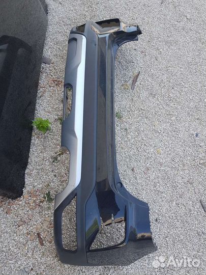 Бампер Kia Rio 2020- 4 X-line задний c юбкой