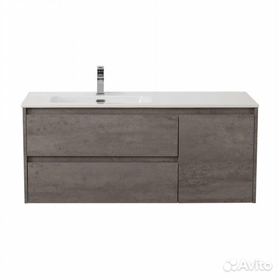 База 100 см сер. цемент лев. BelBagno kraft-1000