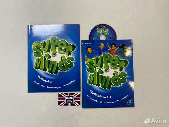 Super Minds 1/ комплект (SB, WB, CD) новый