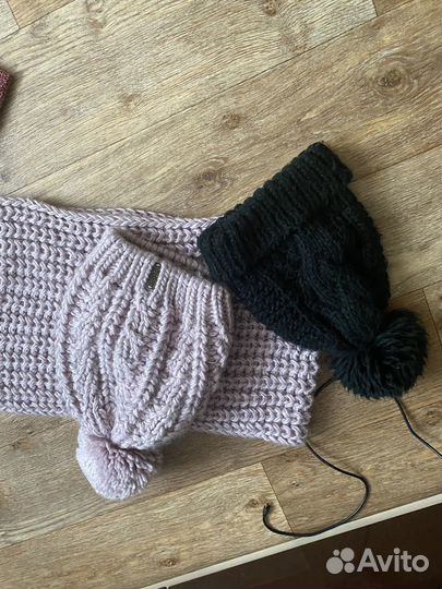 Комплект шапка и снуд женский