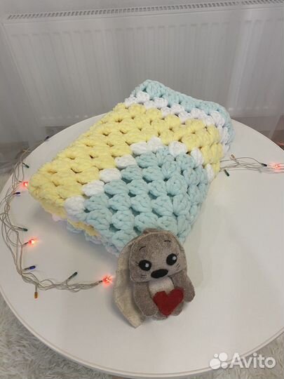 Плед детский плюшевый