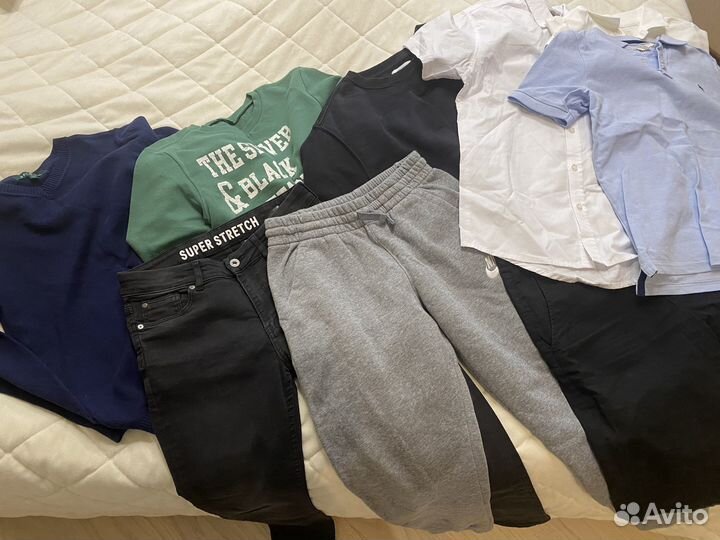 Вещи на мальчика 152-164 8шт, есть замеры
