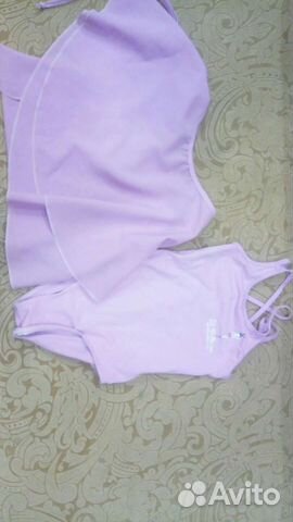 Гимнастический купальник с юбочкой