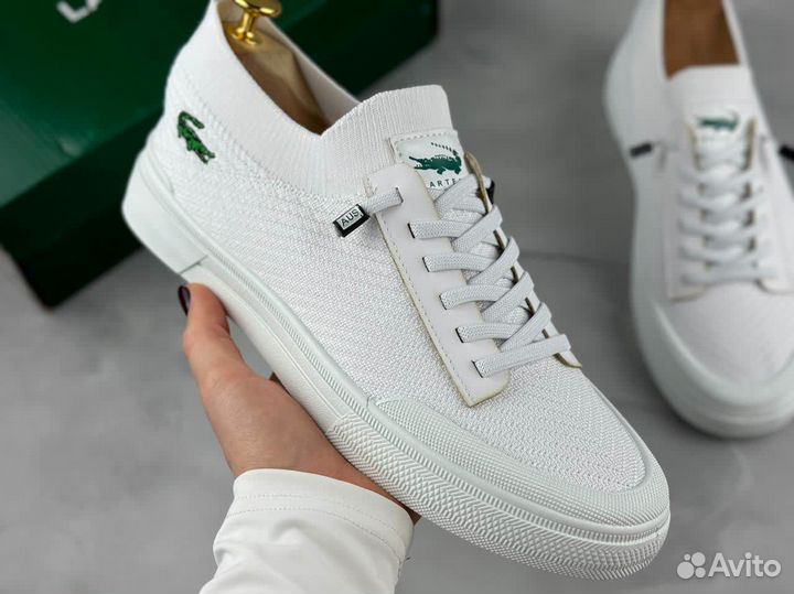 Кеды мужские белые lacoste