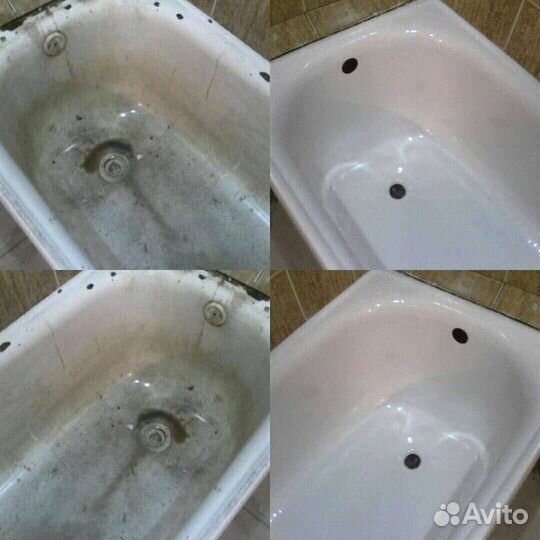 Реставрация ванн жидким акрилом и мрамором