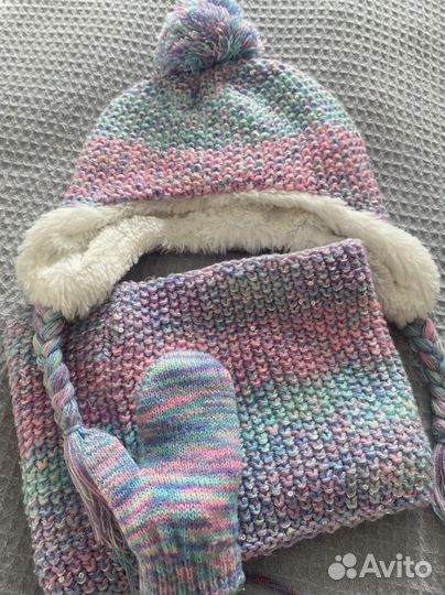 Комплект шапка, шарф