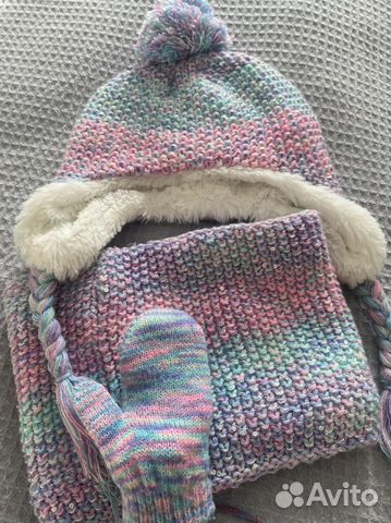 Комплект шапка, шарф