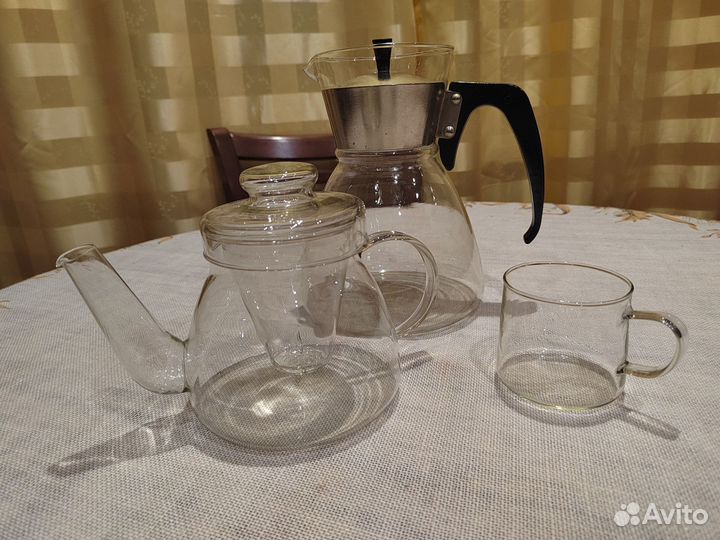 Чайник из термостойкого стекла СССР