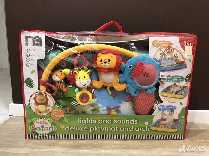 Mothercare baby safari lights and sales sounds playmat