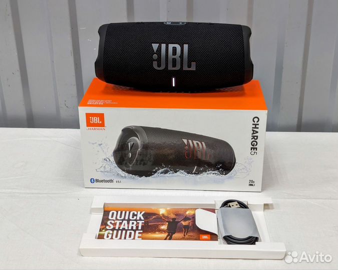 Портативная колонка JBL Charge 5 черная (Новая)