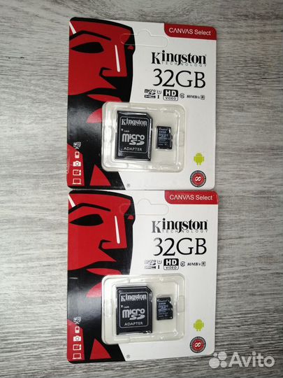 Kingston MicroSD / Флешка 8-64Gb