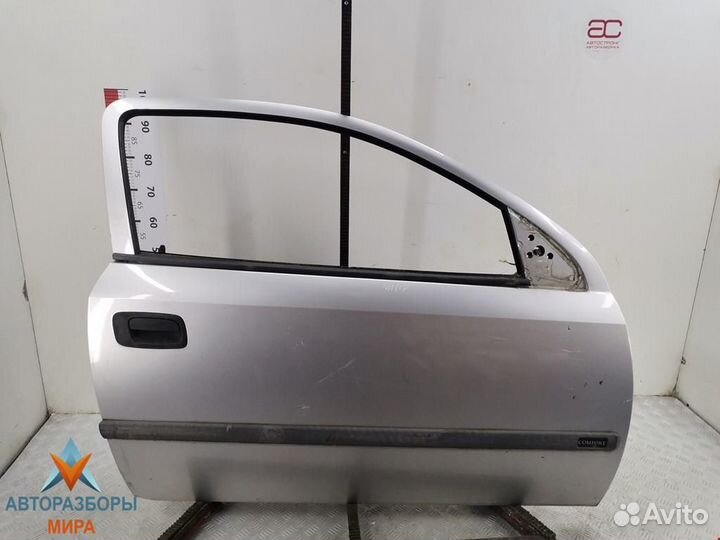 Обшивка двери передняя правая Opel Astra G 1998