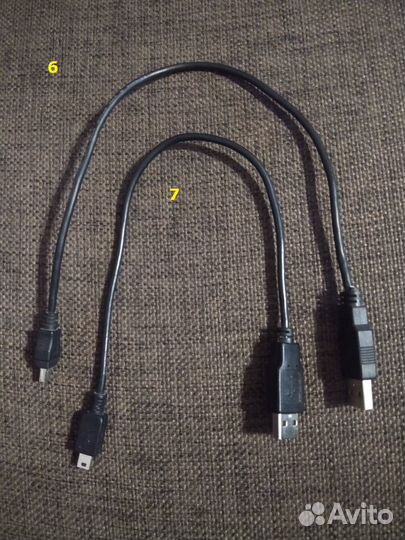 Кабели USB-micro USB, USB-mini USB