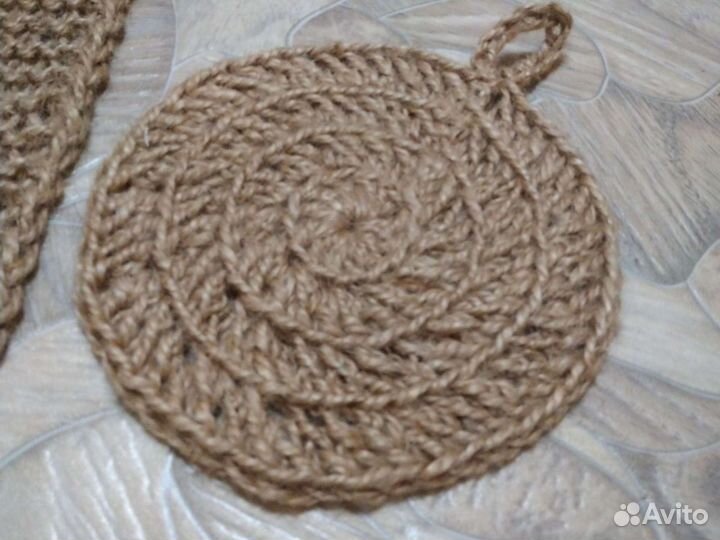 Эко-мочалки из джута в ассортименте