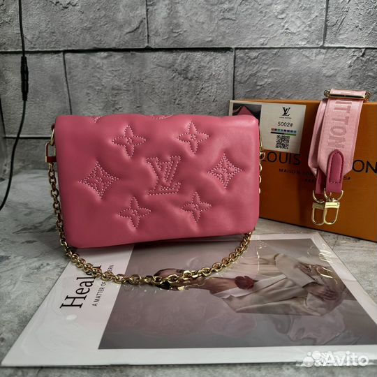 Сумка Louis Vuitton розовая с коробкой