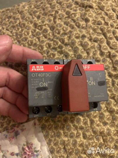 Реверсивный рубильник ABB OT40FC