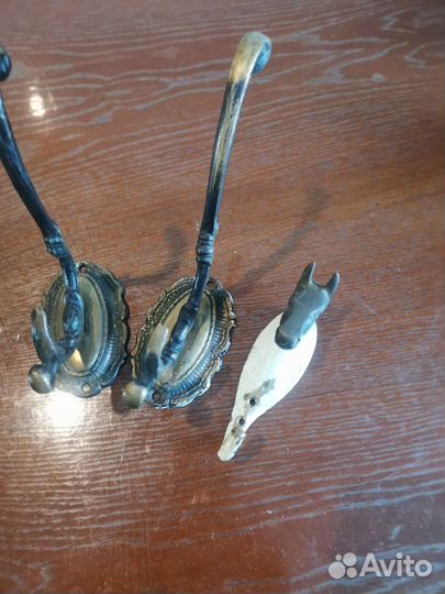 Крючок настенный латунь СССР