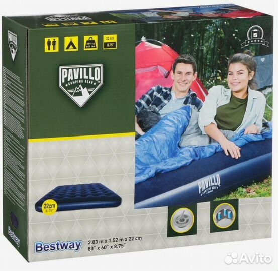 Матрас надувной Pavillo, 203 x 152 x 22 см,Bestway