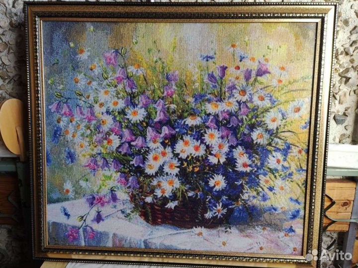 Картина, вышитая крестиком(ручная работа)