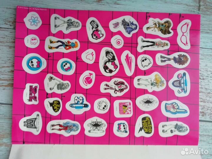 Коллекция наклеек Monster high