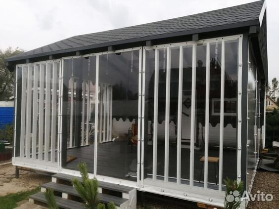 Мягкие окна для беседки